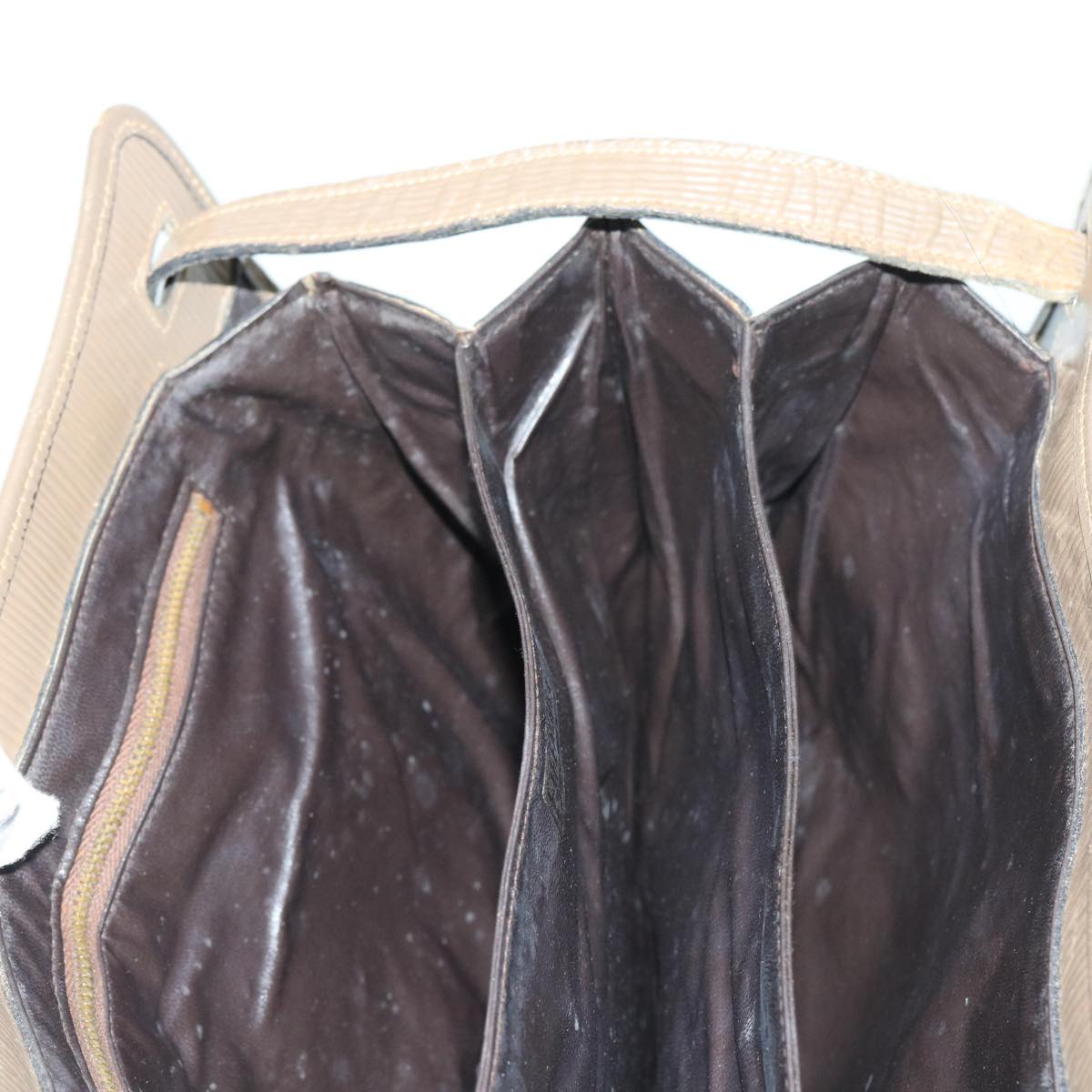 FENDI Zucchino Canvas Shoulder Bag Brown 56785