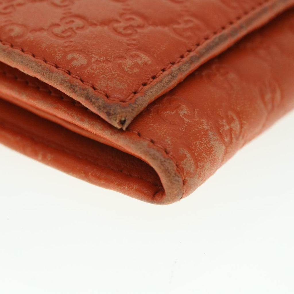 GUCCI Micro GG Canvas Long Wallet Orange 449396 56789