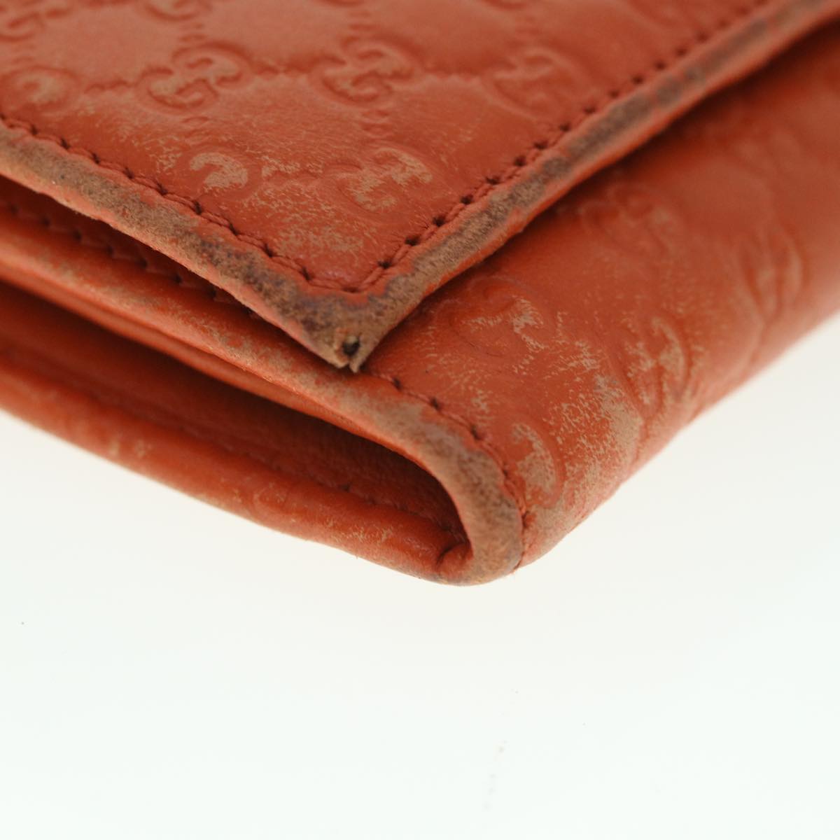 GUCCI Micro GG Canvas Long Wallet Orange 449396 56789
