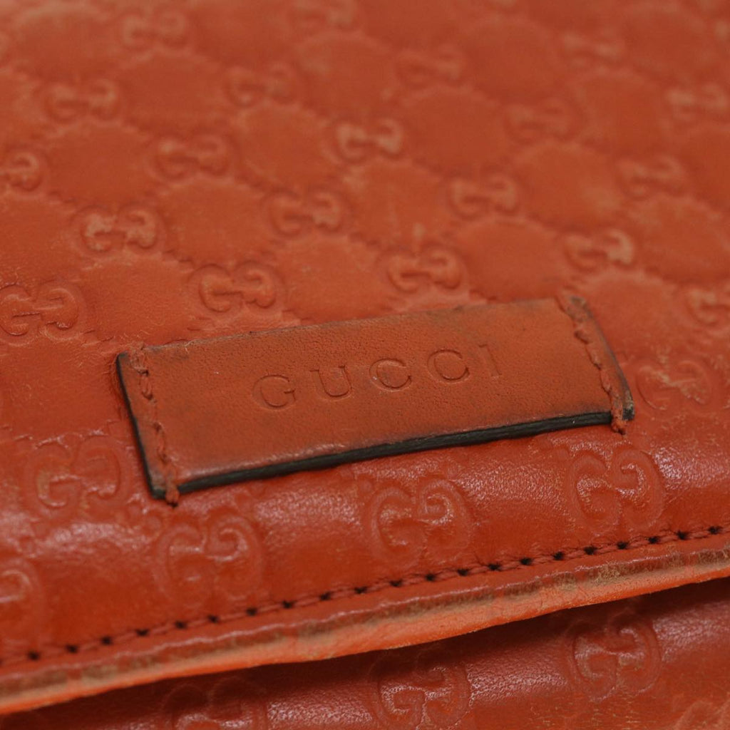 GUCCI Micro GG Canvas Long Wallet Orange 449396 56789