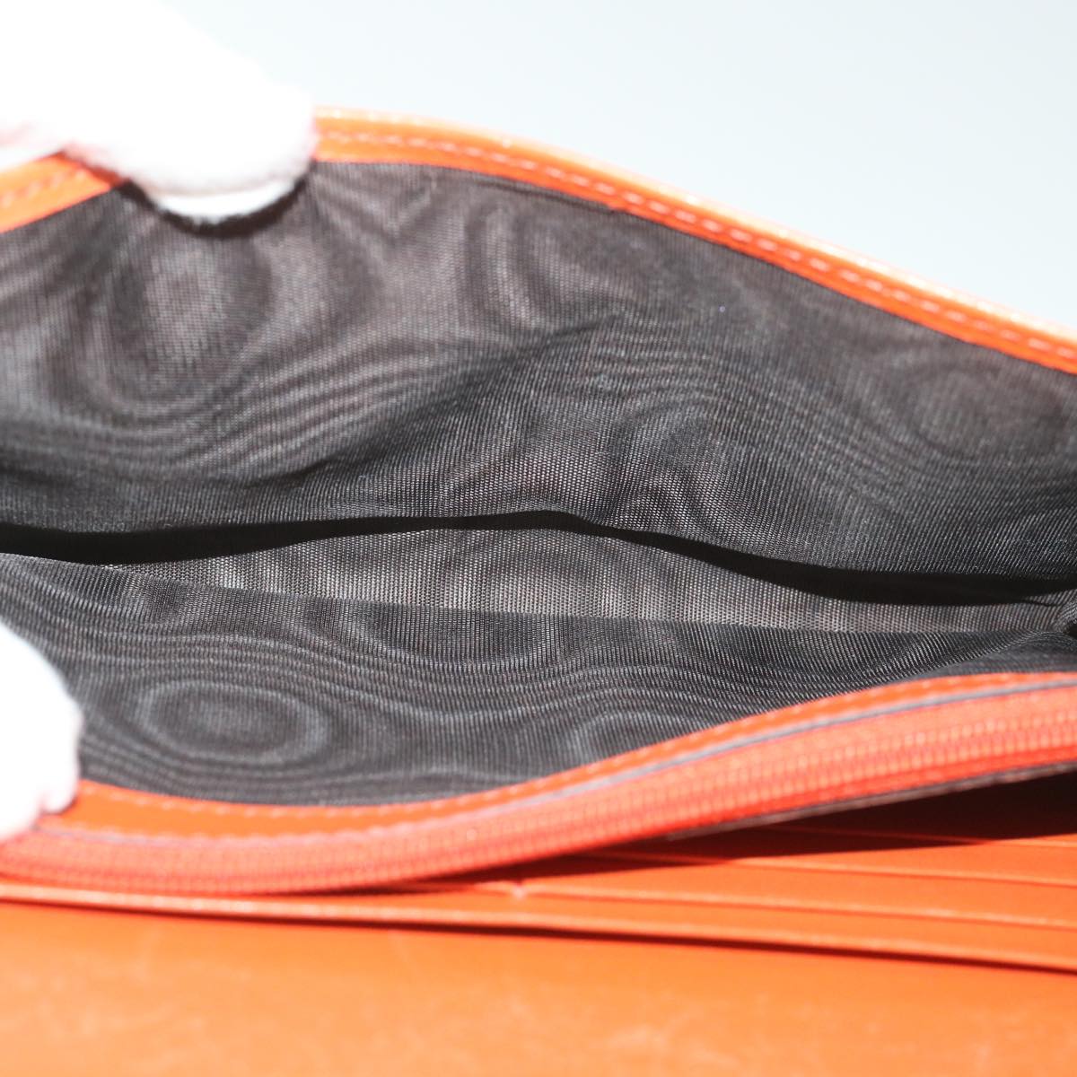 GUCCI Micro GG Canvas Long Wallet Orange 449396 56789