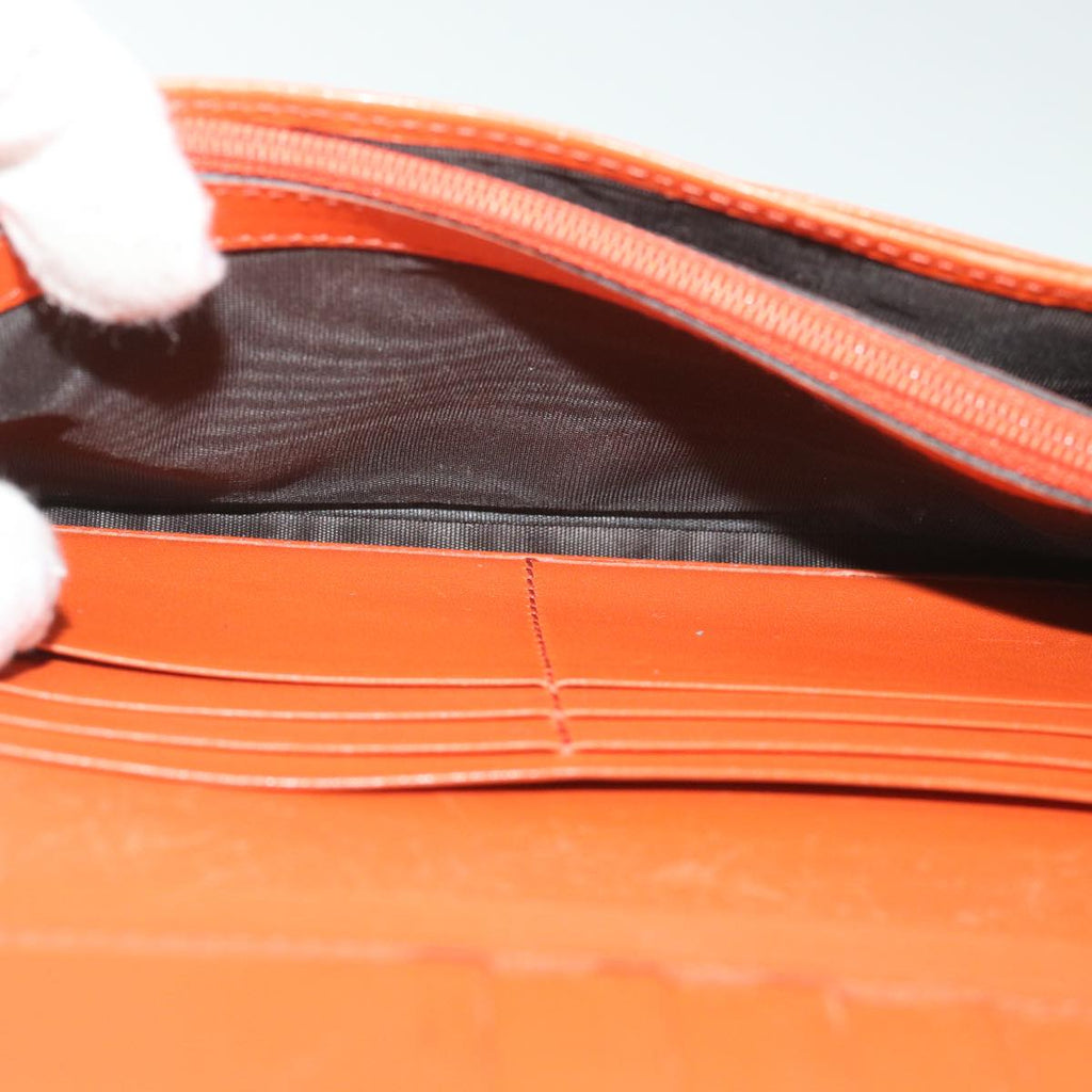 GUCCI Micro GG Canvas Long Wallet Orange 449396 56789
