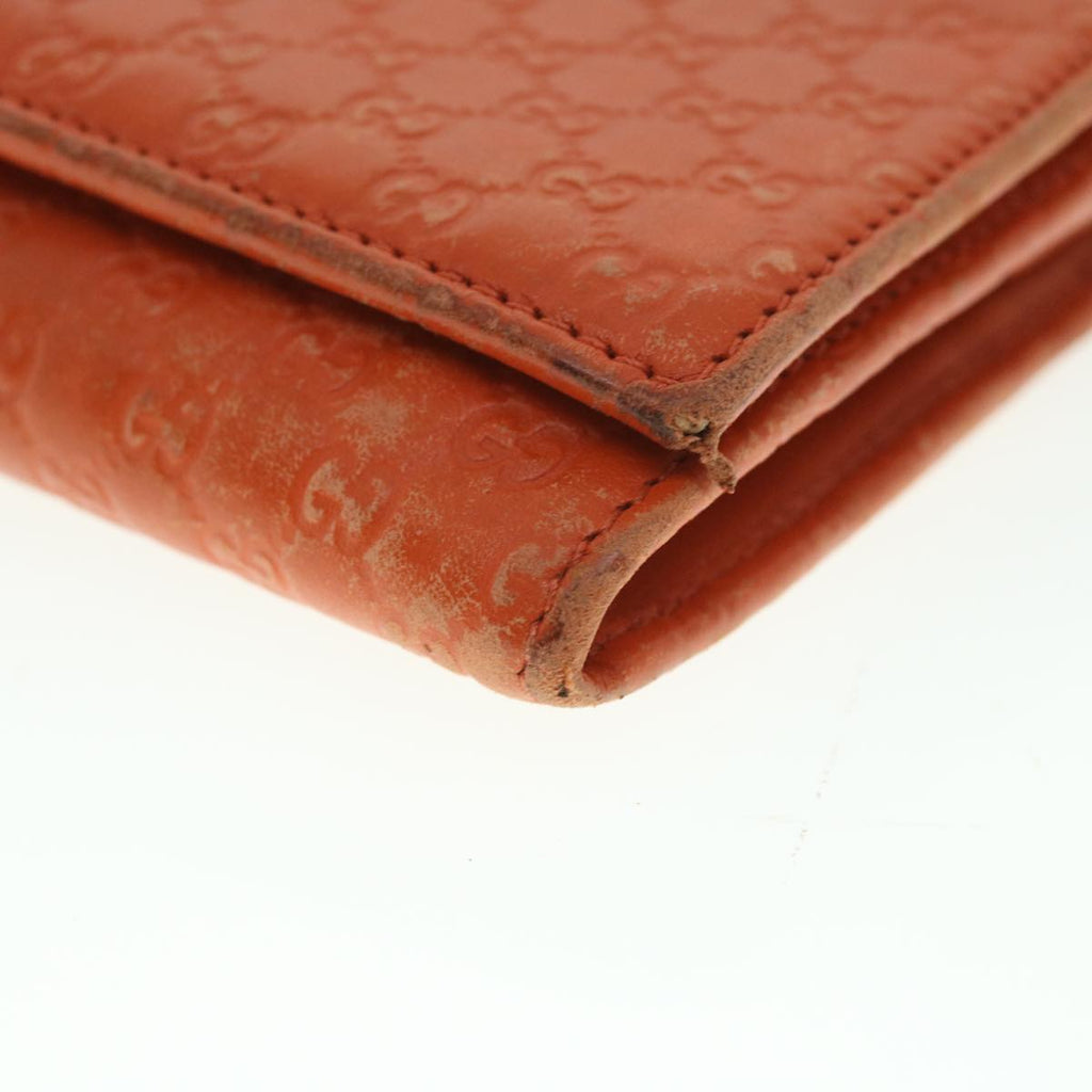 GUCCI Micro GG Canvas Long Wallet Orange 449396 56789