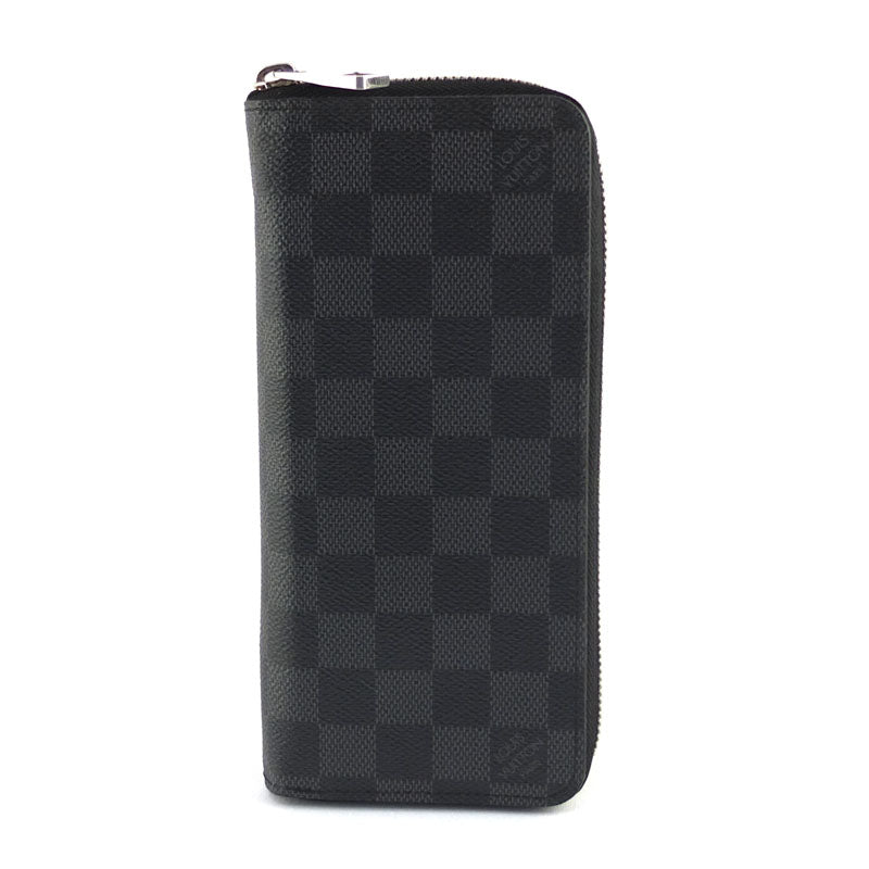 Louis Vuitton Zippy Wallet Vertical N63095 Round Wallet Damiet Graphite   Zipper Ripper