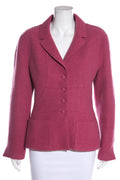 Chanel Pink 1999 A/W Boiled Wool Jacket SZ 40