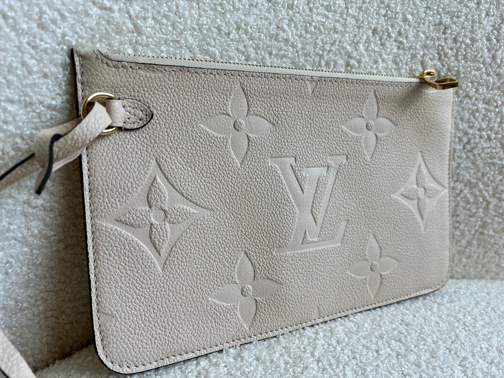 Louis Vuitton Pouch (from Neverfull) Creme Empreinte