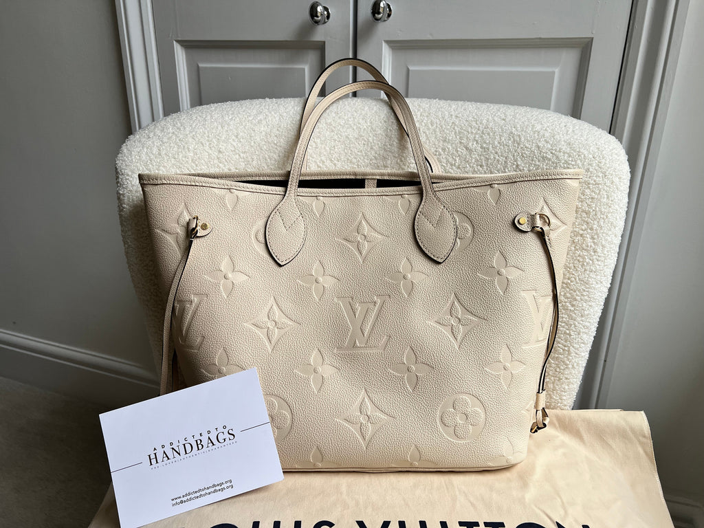 Louis Vuitton Neverfull MM Creme Empreinte (RRP £1,940)