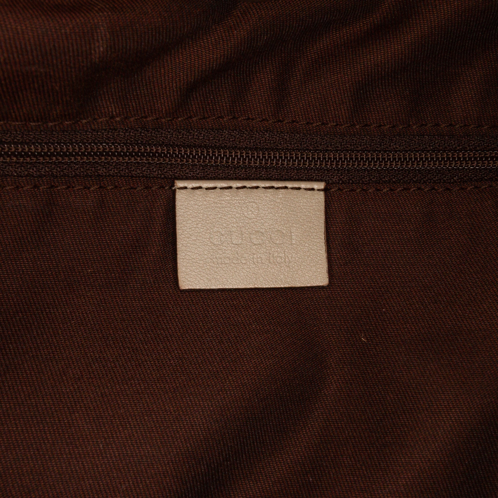 Tan Gucci GG Canvas Sukey Tote