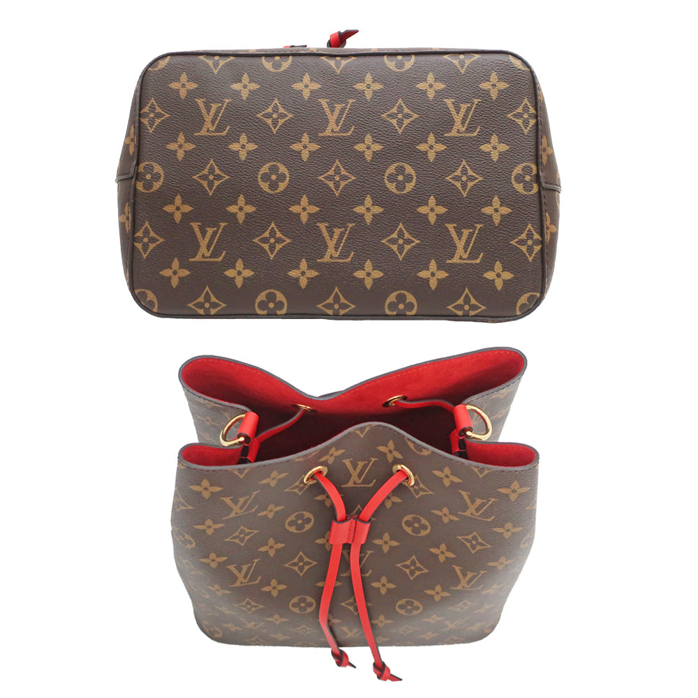 Louis Vuitton Neonoe Cochrico Shoulder Bag Monogram Red Red Dressing M44021