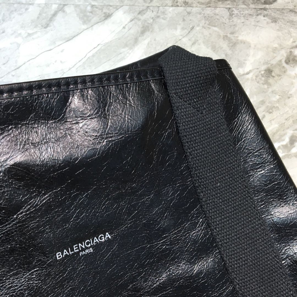 Balen Navy MeGLAMIum Cabas Tote Bag In Black, For Women,  Bags 14.1in/36cm