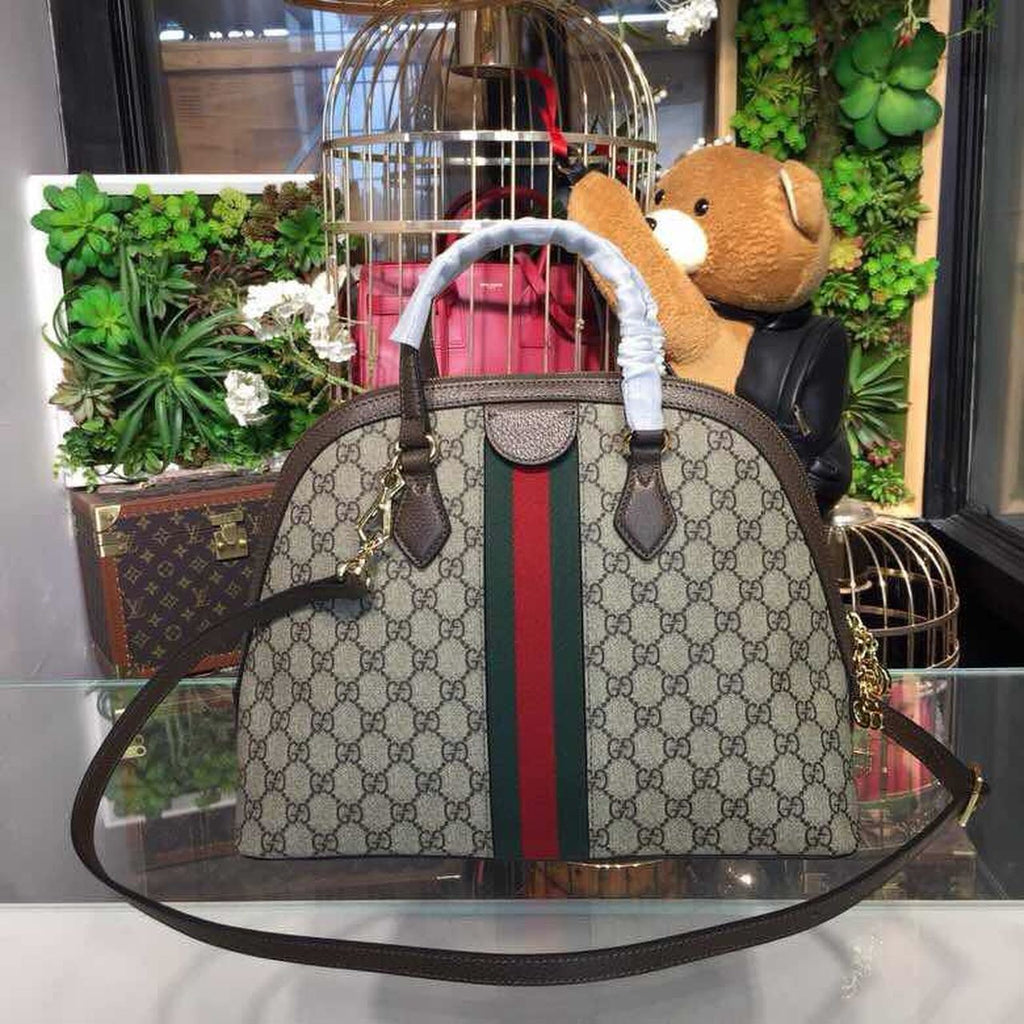 Glami OphiGLAMIa MeGLAMIum Shoulder Bag Beige/Ebony Glami Supreme Canvas For Women 13in/34cm 524533