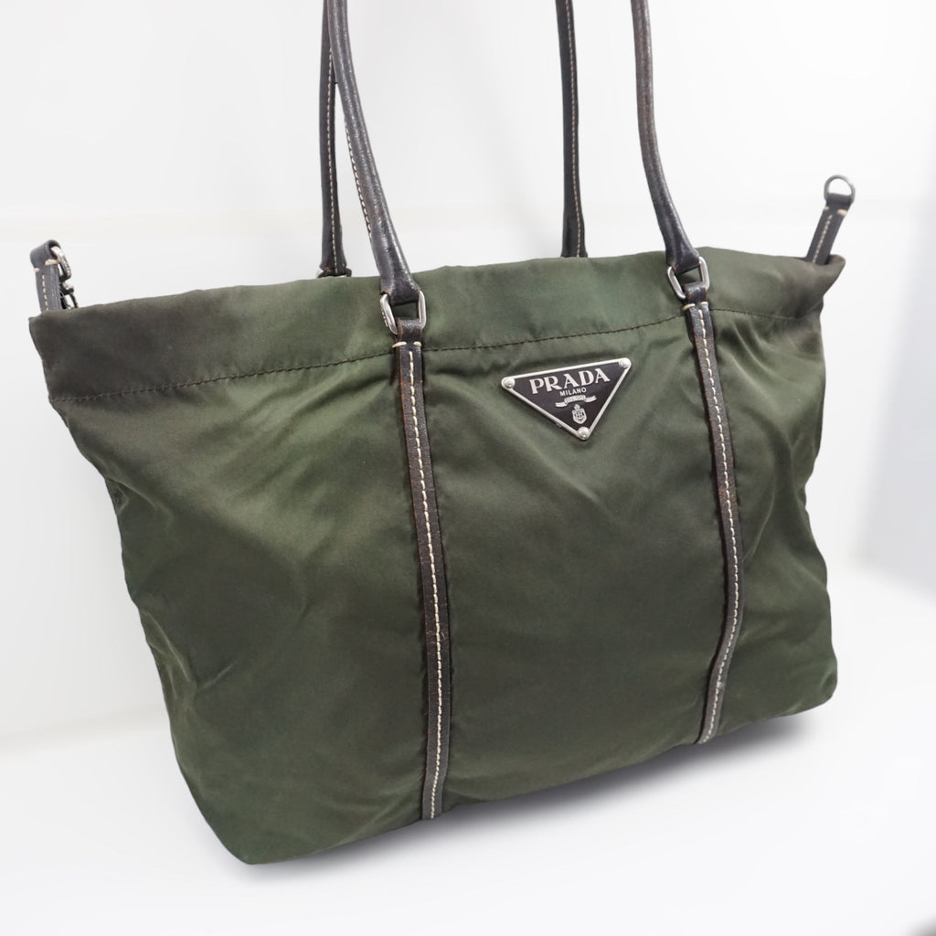 Prada ArmygrÃƒÆ’Ã‚Â¸n Skuldertaske
