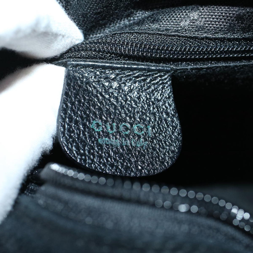 GUCCI Bamboo Hand Bag Suede Black 002 2058 0508 0 57181