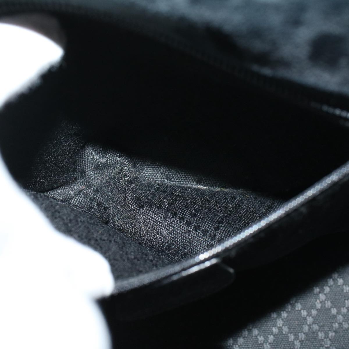 GUCCI Bamboo Hand Bag Suede Black 002 2058 0508 0 57181