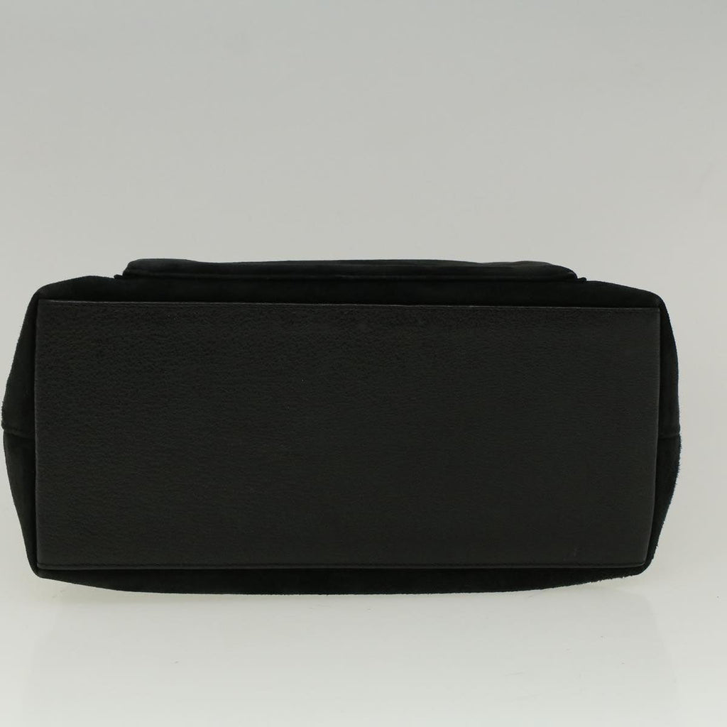 GUCCI Bamboo Hand Bag Suede Black 002 2058 0508 0 57181