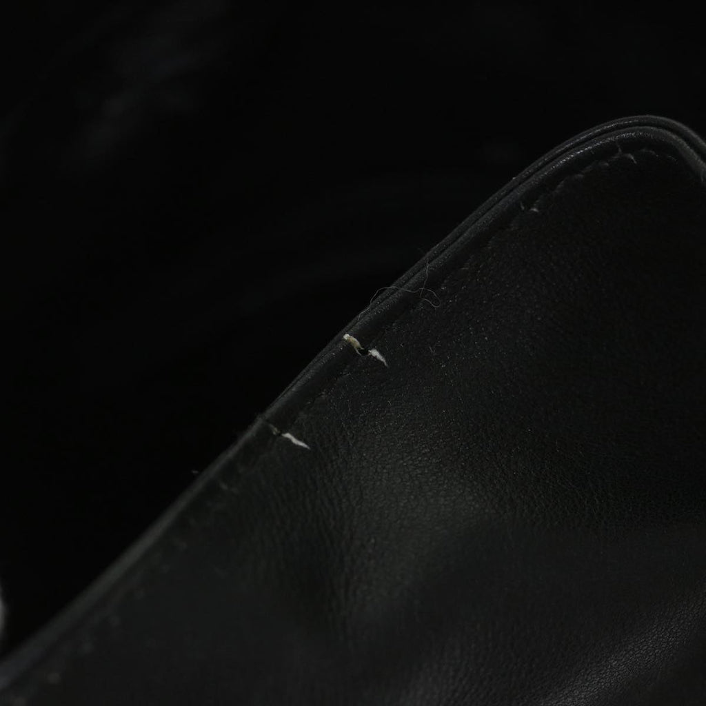 GUCCI Bamboo Shoulder Bag Leather 2way Black 001 2404 1638 57188