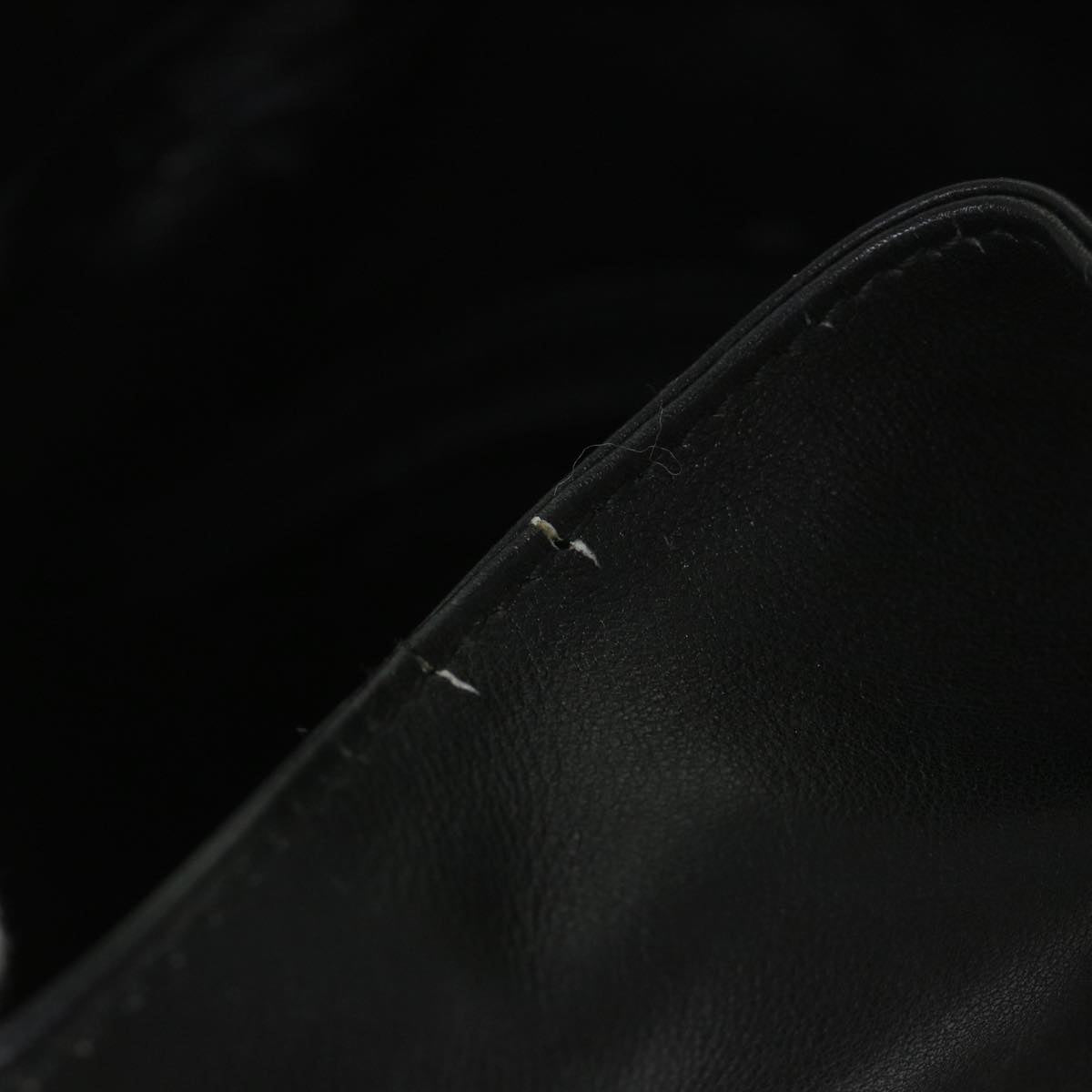 GUCCI Bamboo Shoulder Bag Leather 2way Black 001 2404 1638 57188
