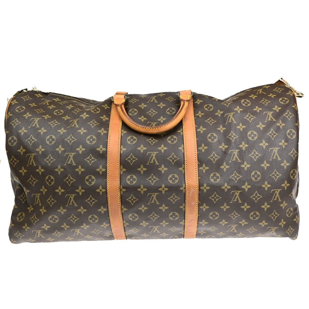 Louis Vuitton Keepall Bandoulière 60  Canvas Travel Bag