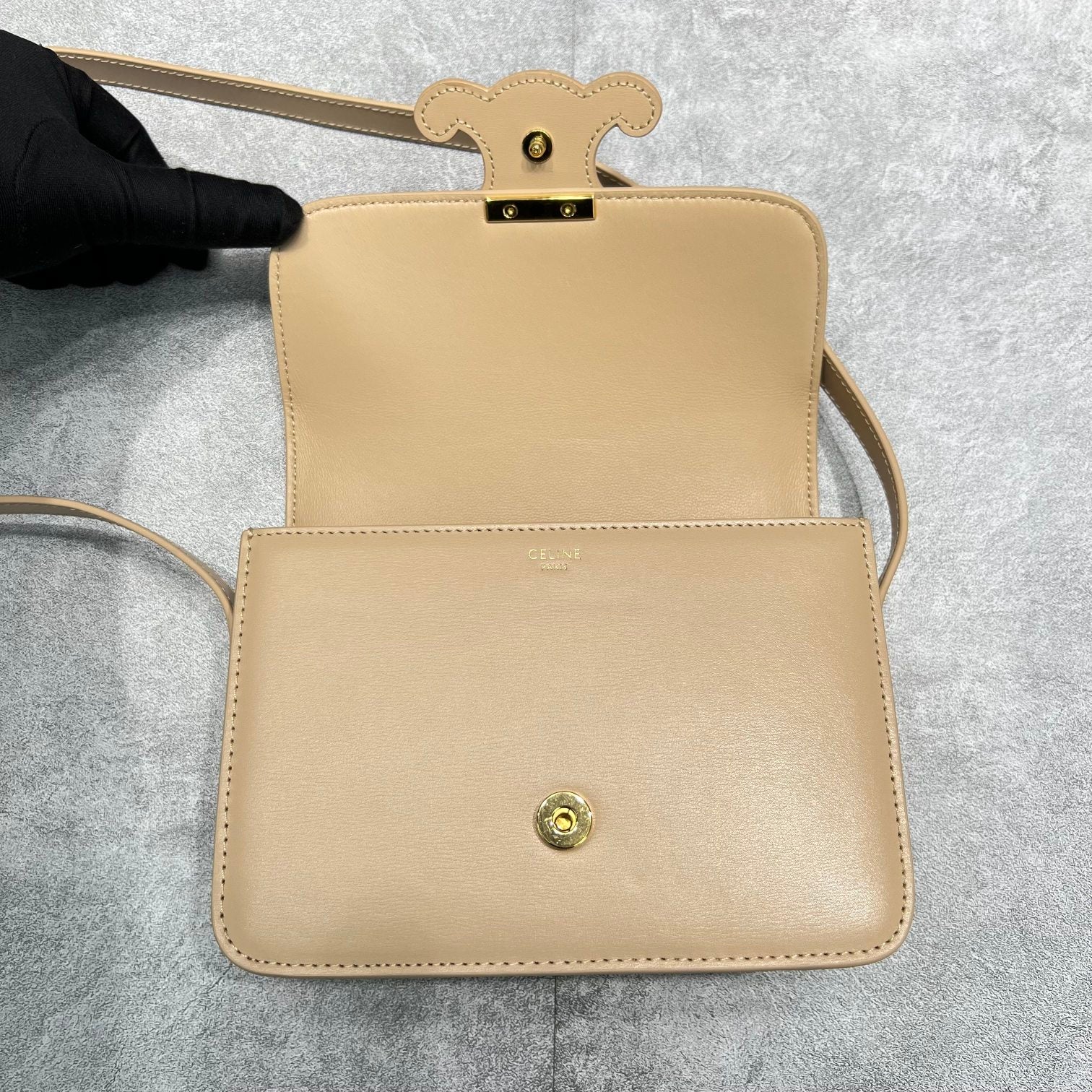 GLAMI Classique Cuir Triomphe Bag Beige For Women 9in/22cm