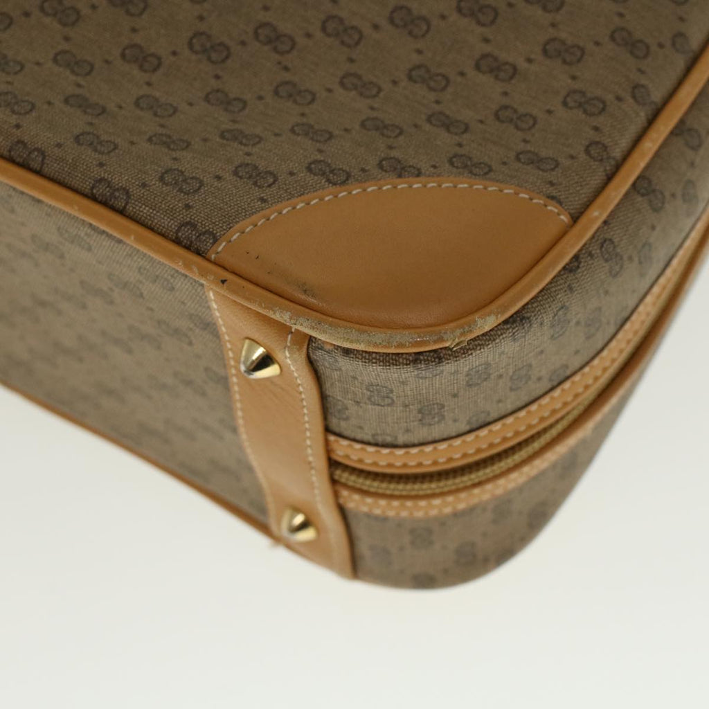 GUCCI Micro GG Canvas Hand Bag PVC Leather Beige 000 39 0030 57200