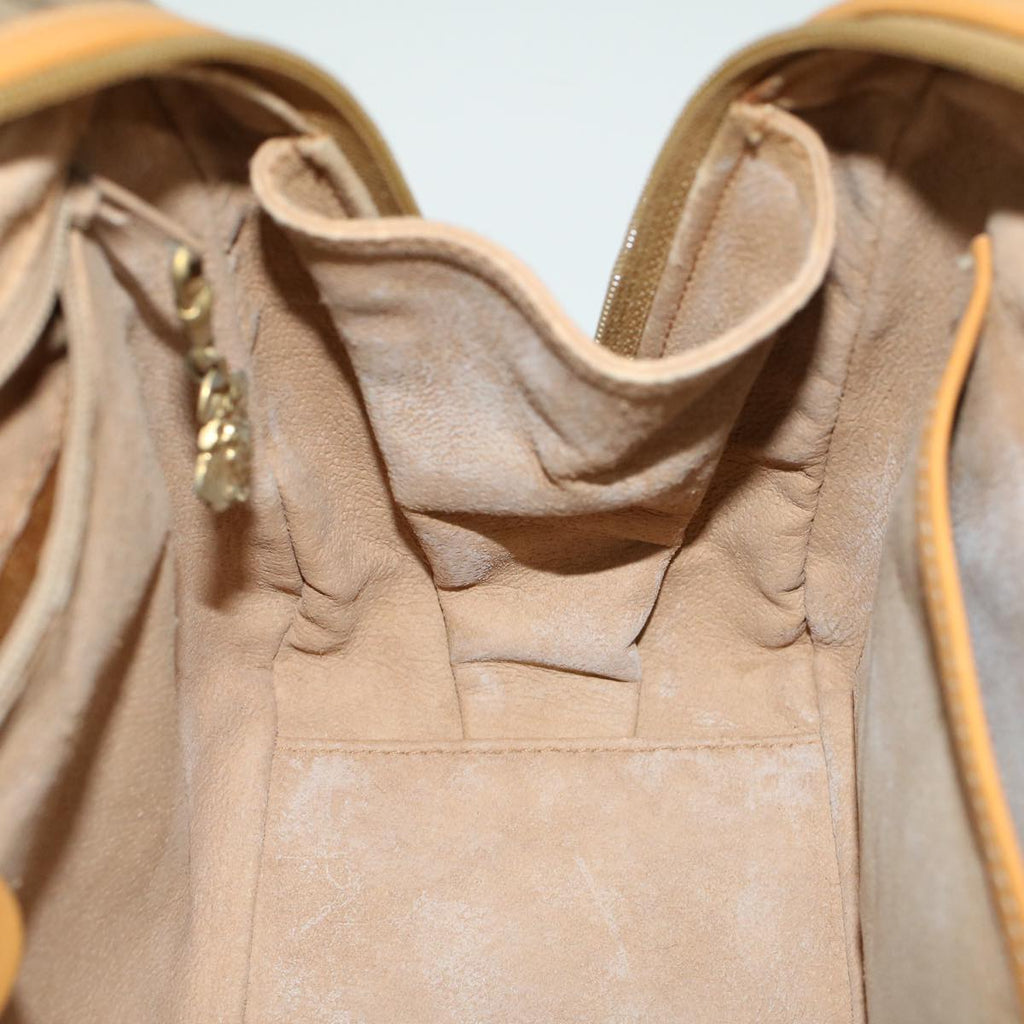 GUCCI Micro GG Canvas Hand Bag PVC Leather Beige 000 39 0030 57200