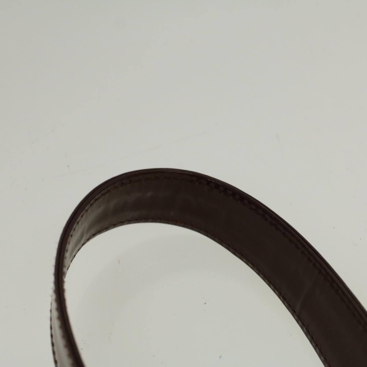 GUCCI Interlocking Shoulder Bag Patent leather Brown 57203