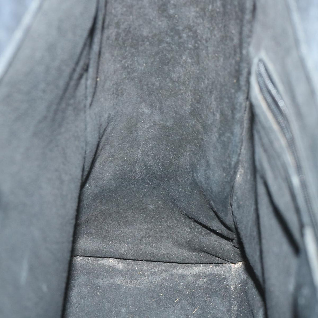 GUCCI Bamboo Hand Bag Suede Black 002 115 0260 57208