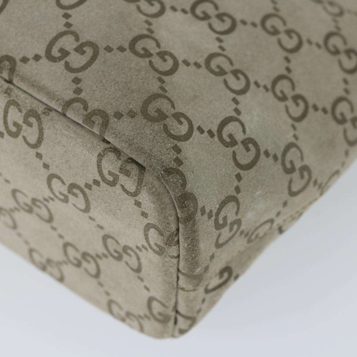 GUCCI GG Canvas Hand Bag Gray 000 0801 57209