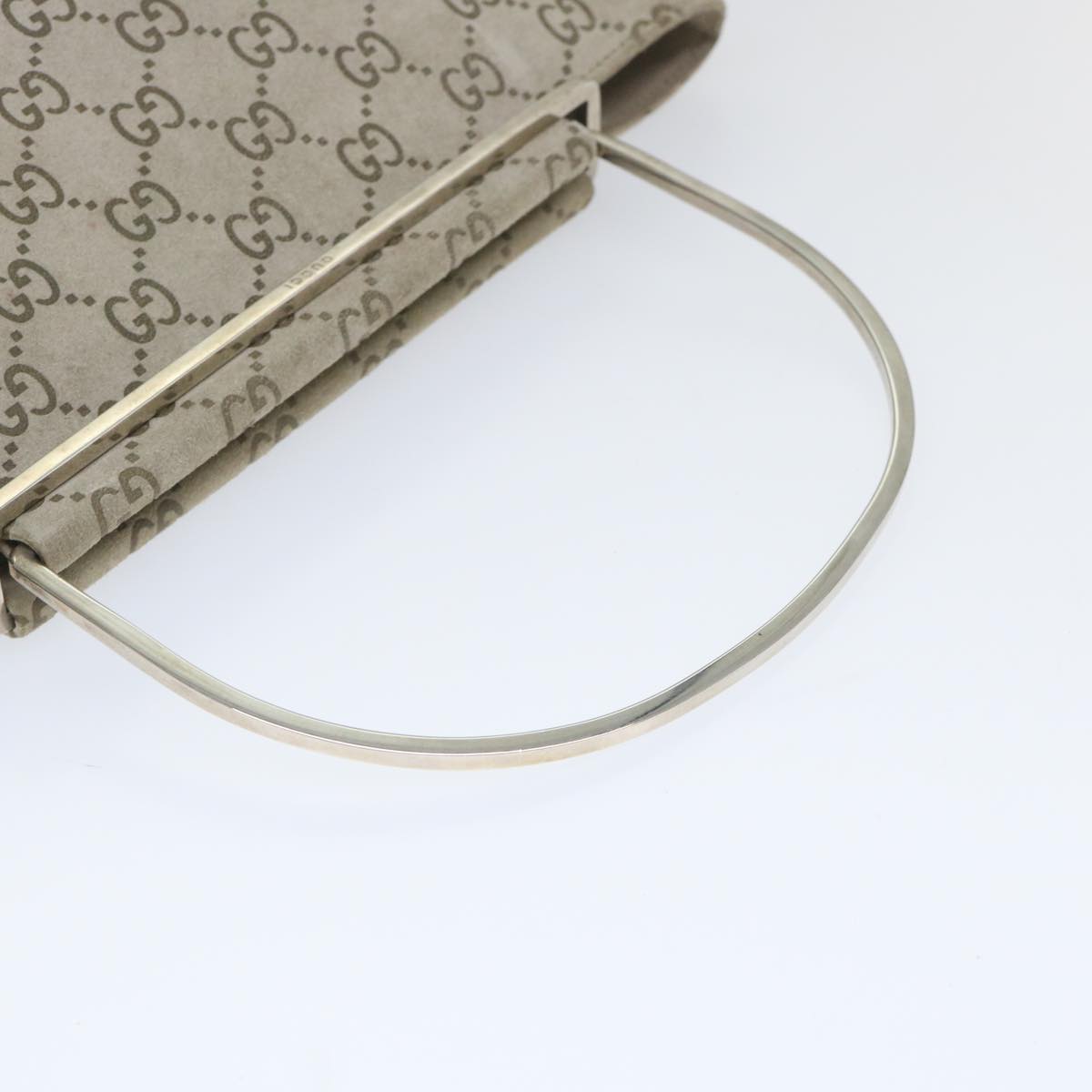 GUCCI GG Canvas Hand Bag Gray 000 0801 57209