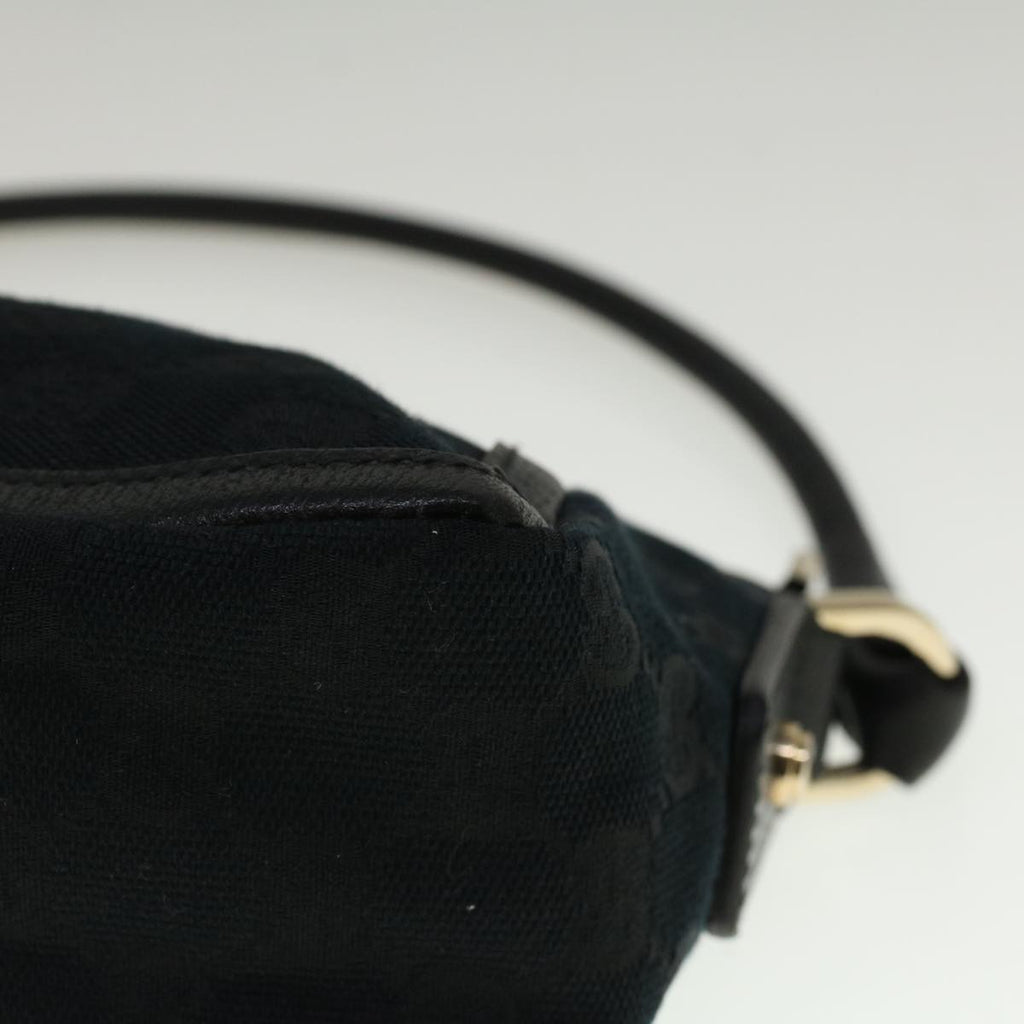 GUCCI GG Canvas Abbey Shoulder Bag Black 130939 57216