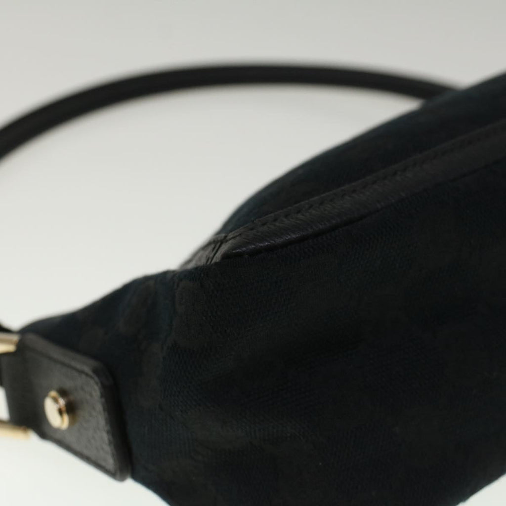 GUCCI GG Canvas Abbey Shoulder Bag Black 130939 57216