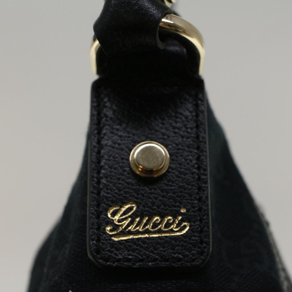 GUCCI GG Canvas Abbey Shoulder Bag Black 130939 57216