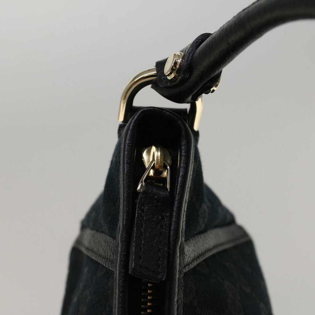 GUCCI GG Canvas Abbey Shoulder Bag Black 130939 57216