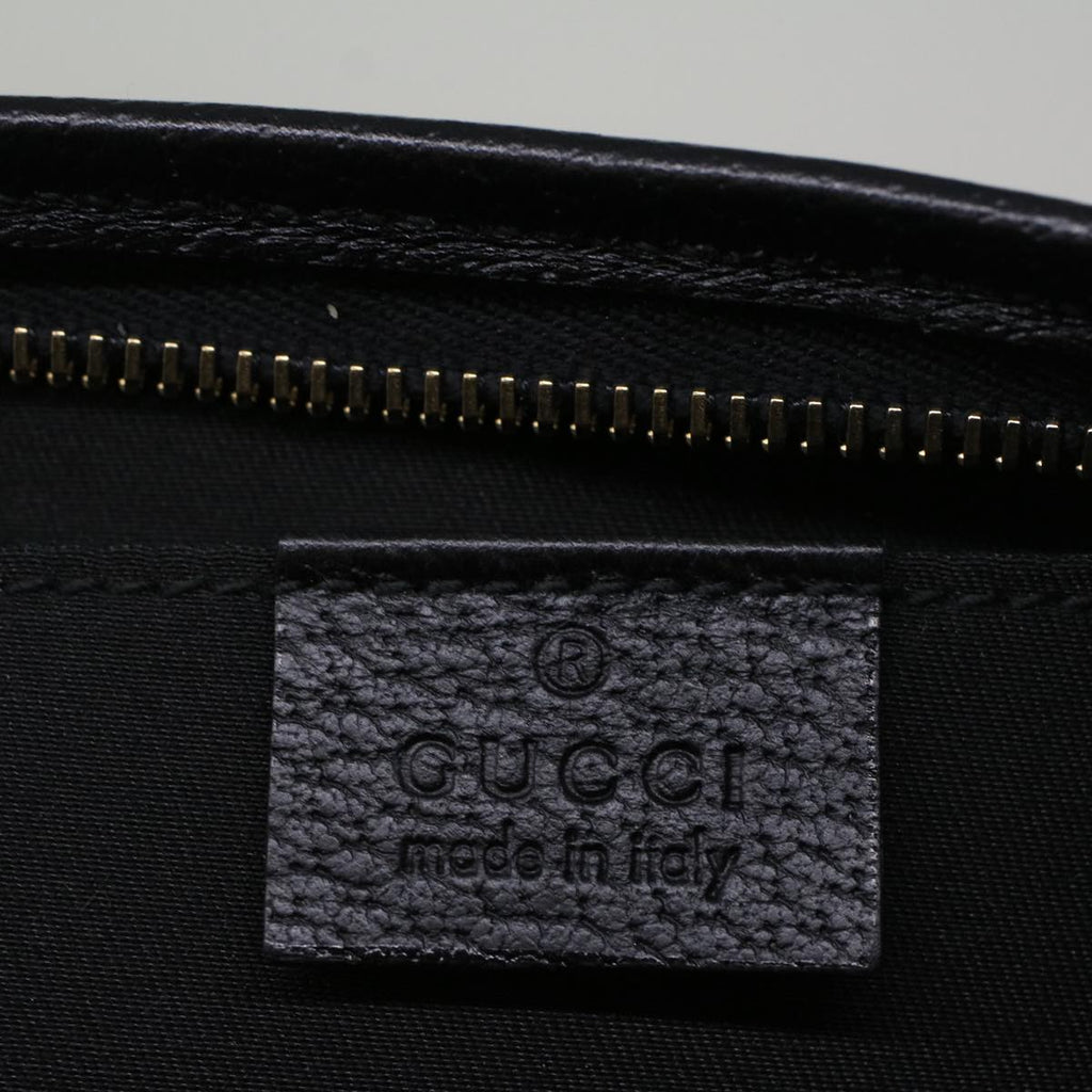 GUCCI GG Canvas Abbey Shoulder Bag Black 130939 57216