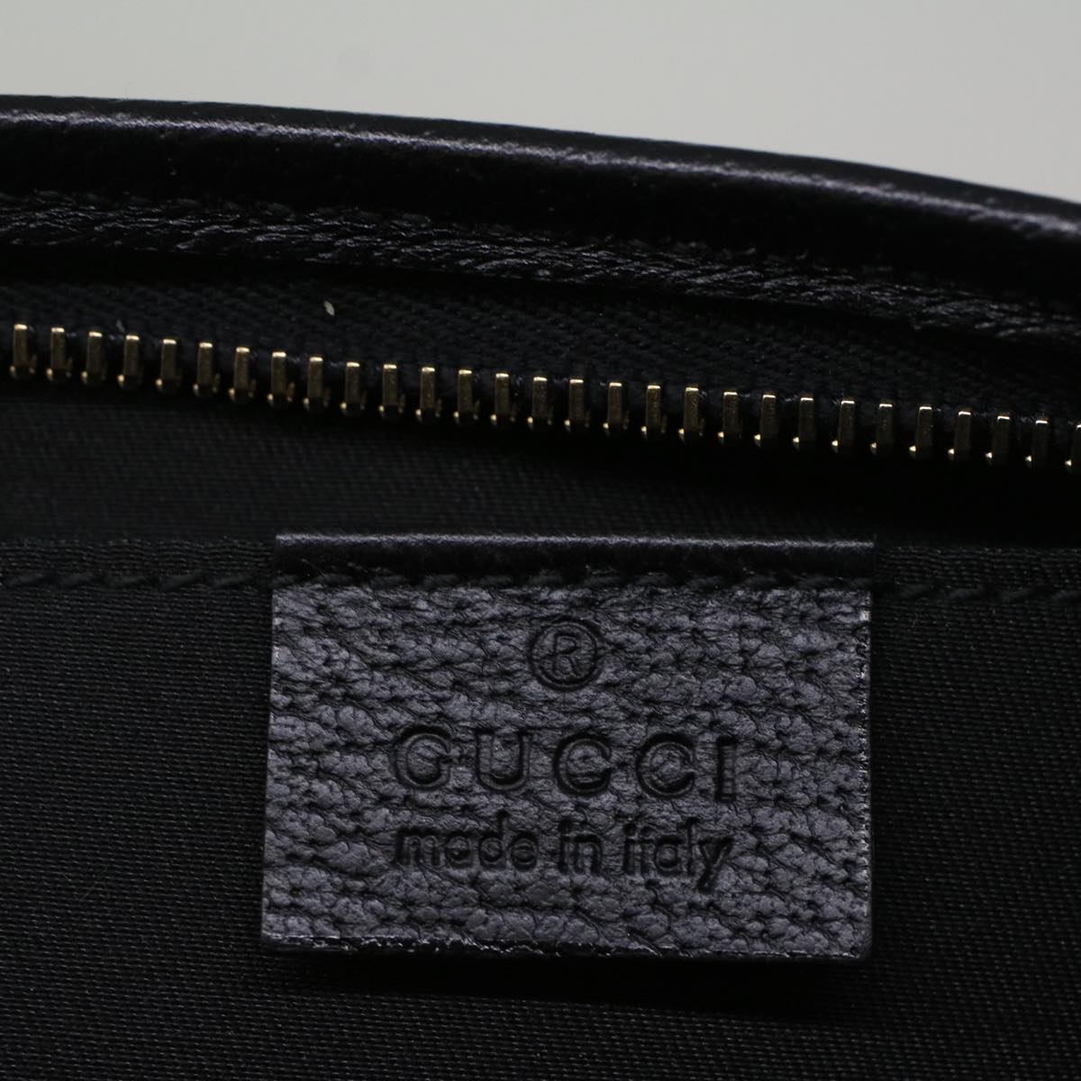 GUCCI GG Canvas Abbey Shoulder Bag Black 130939 57216