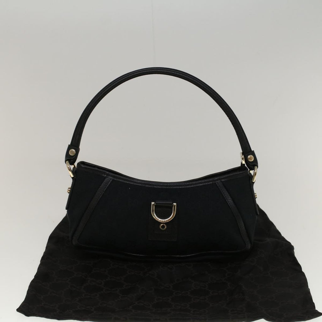 GUCCI GG Canvas Abbey Shoulder Bag Black 130939 57216