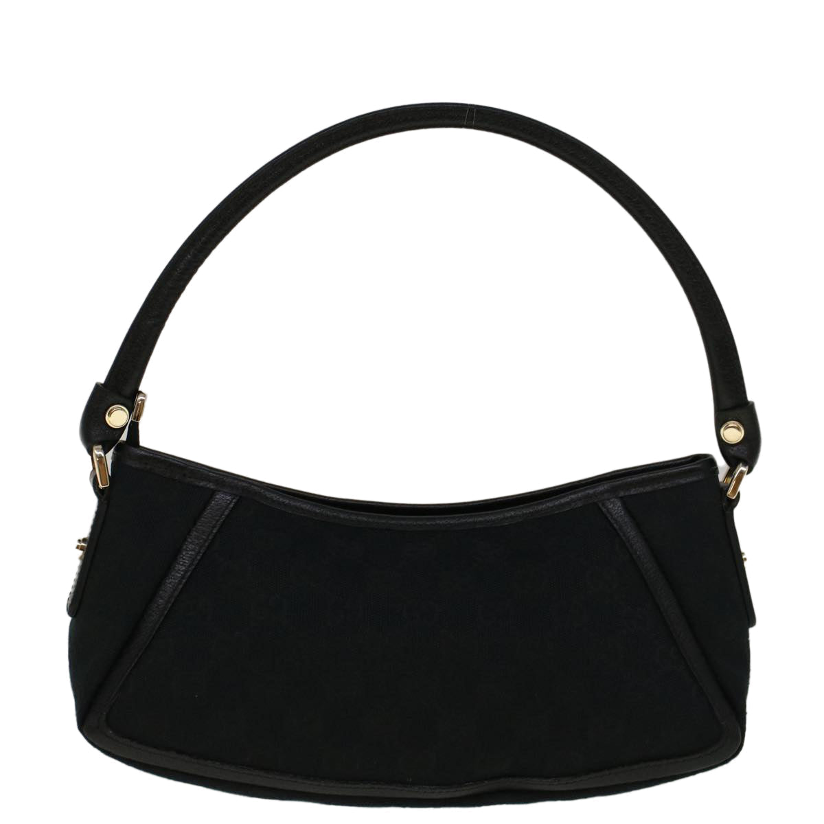 GUCCI GG Canvas Abbey Shoulder Bag Black 130939 57216