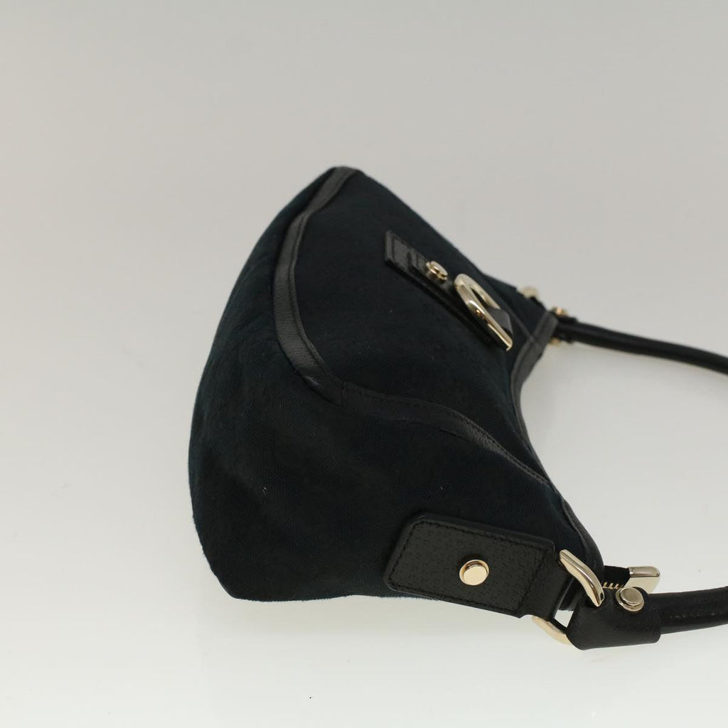 GUCCI GG Canvas Abbey Shoulder Bag Black 130939 57216