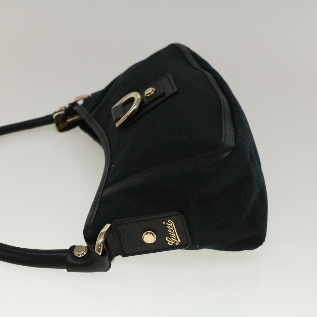 GUCCI GG Canvas Abbey Shoulder Bag Black 130939 57216