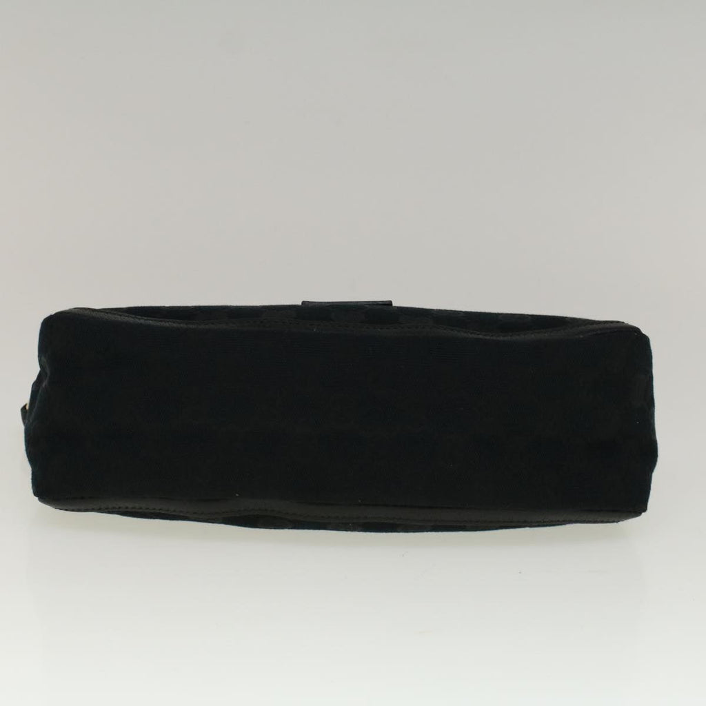 GUCCI GG Canvas Abbey Shoulder Bag Black 130939 57216