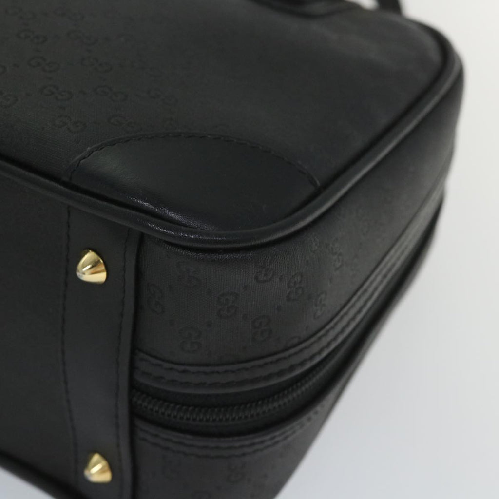GUCCI Micro GG Canvas Hand Bag Black 000 39 0030 57218