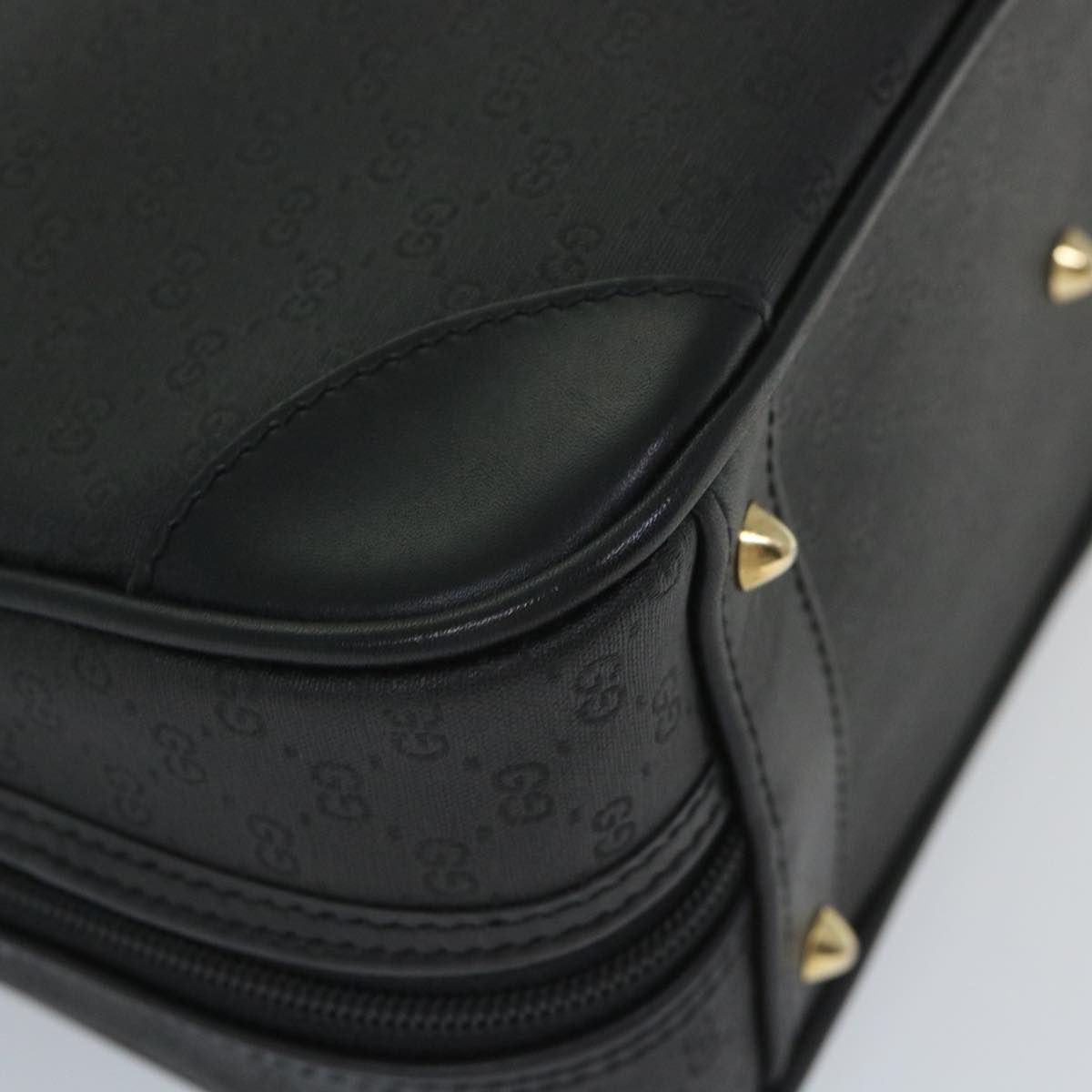 GUCCI Micro GG Canvas Hand Bag Black 000 39 0030 57218