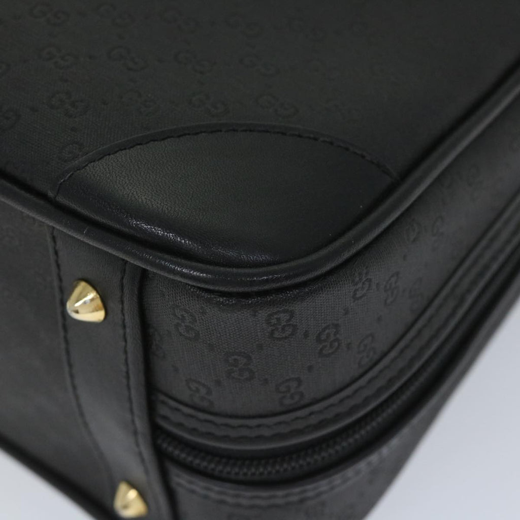 GUCCI Micro GG Canvas Hand Bag Black 000 39 0030 57218