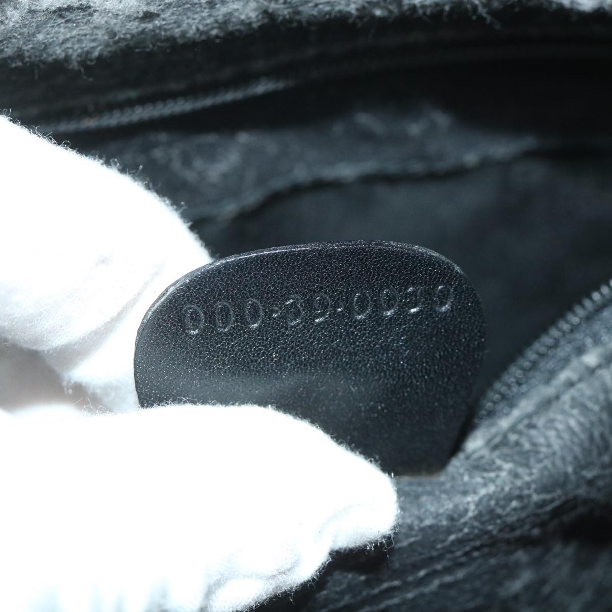 GUCCI Micro GG Canvas Hand Bag Black 000 39 0030 57218