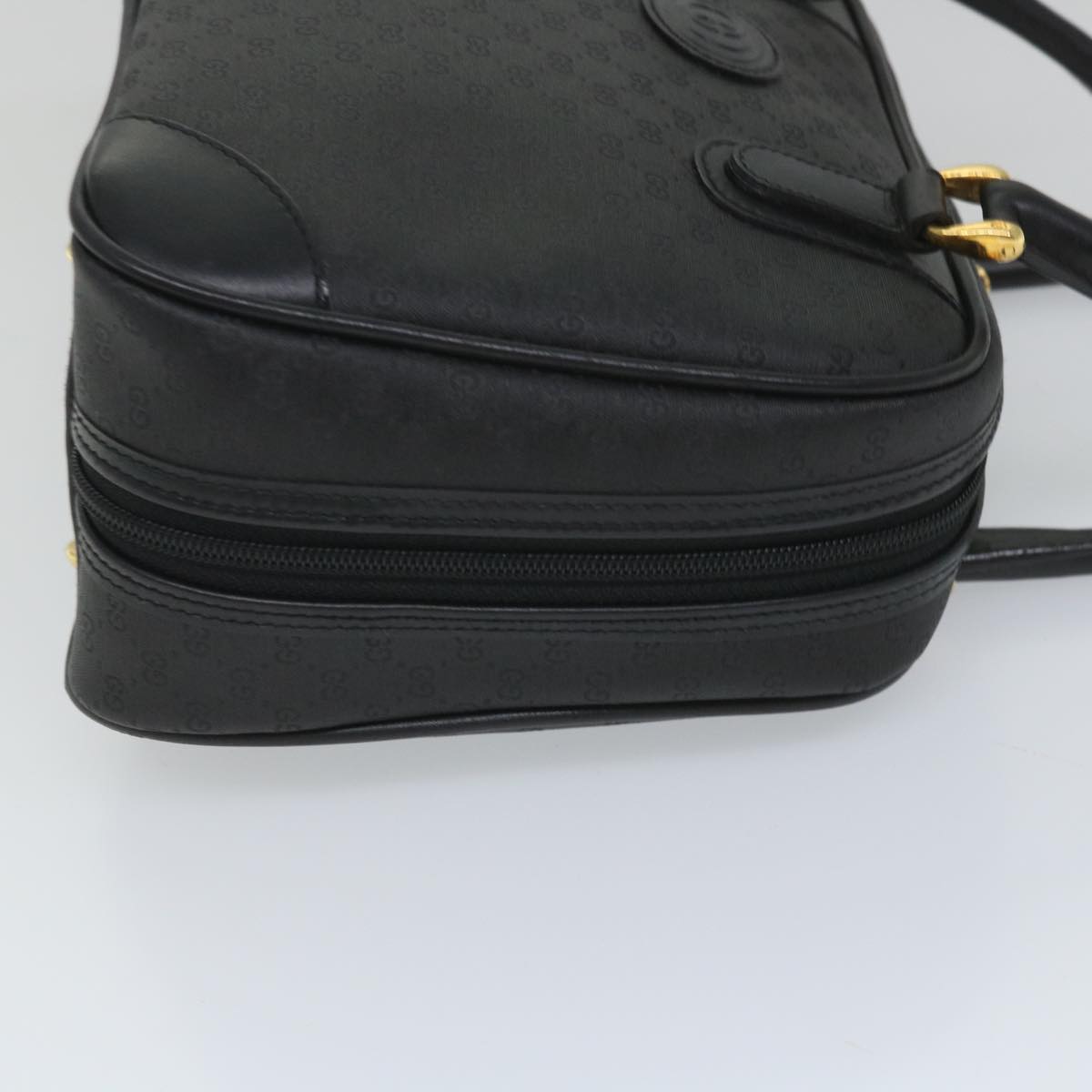 GUCCI Micro GG Canvas Hand Bag Black 000 39 0030 57218