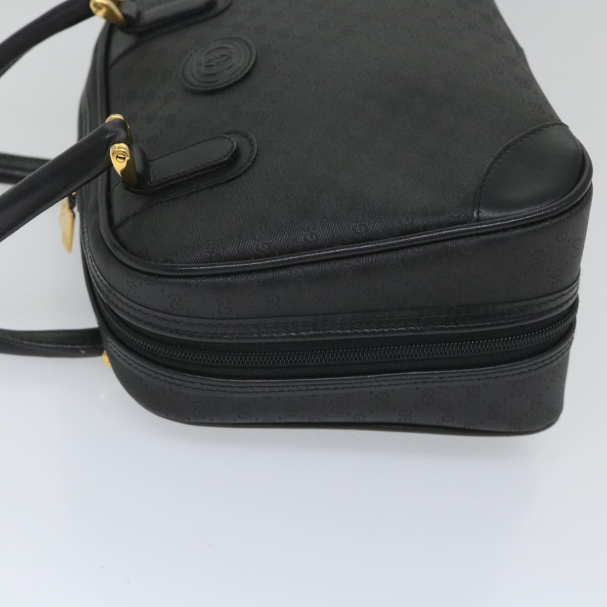 GUCCI Micro GG Canvas Hand Bag Black 000 39 0030 57218