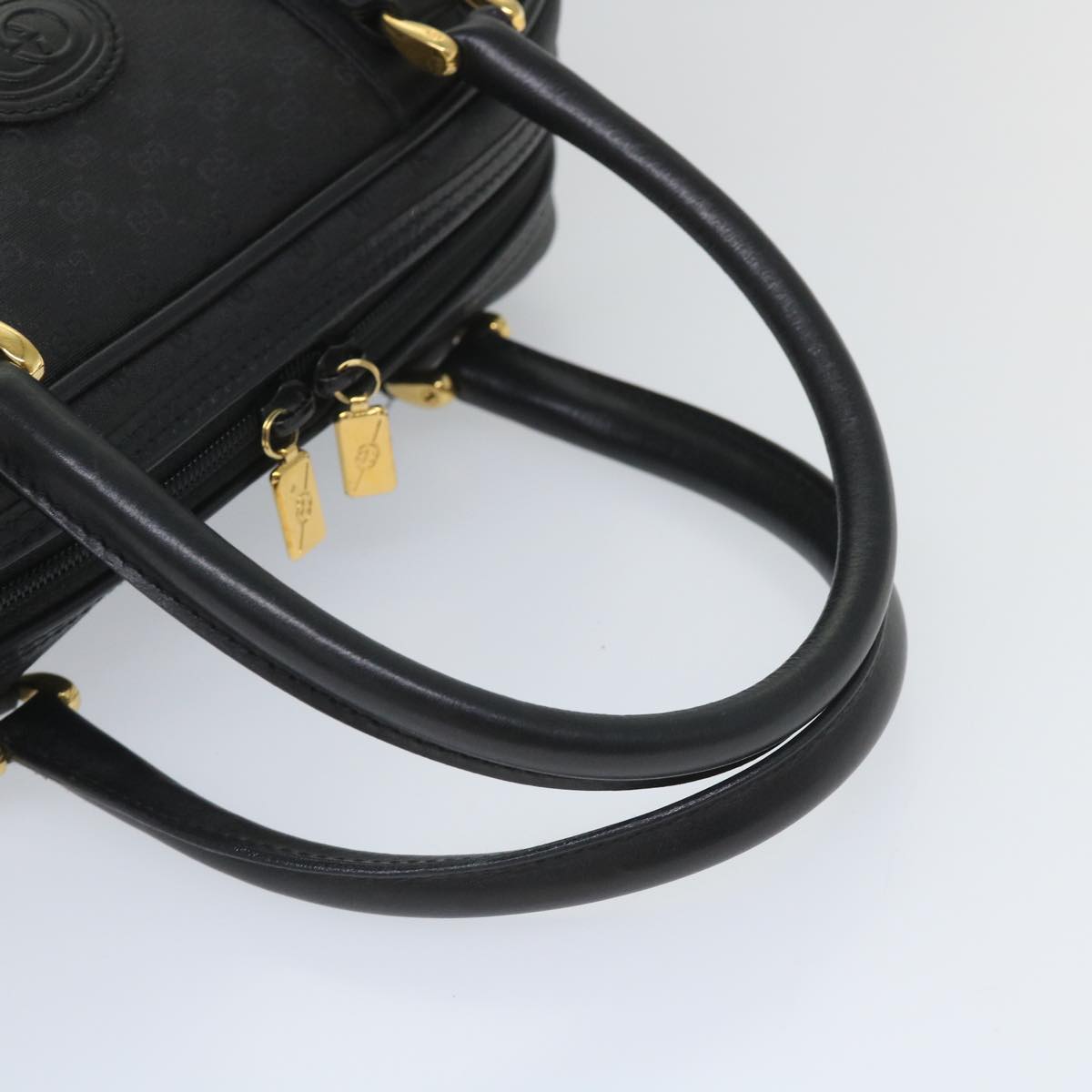 GUCCI Micro GG Canvas Hand Bag Black 000 39 0030 57218
