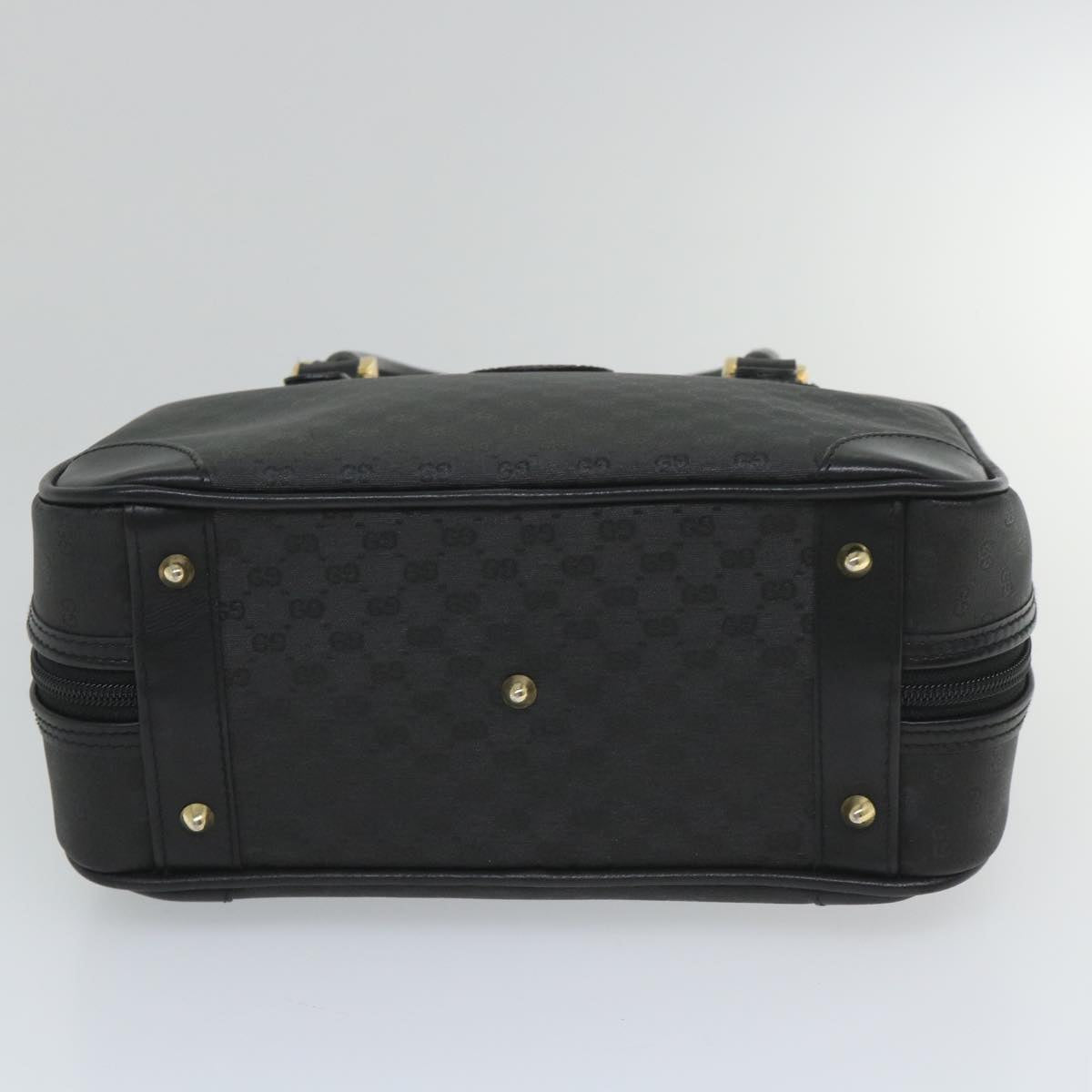 GUCCI Micro GG Canvas Hand Bag Black 000 39 0030 57218