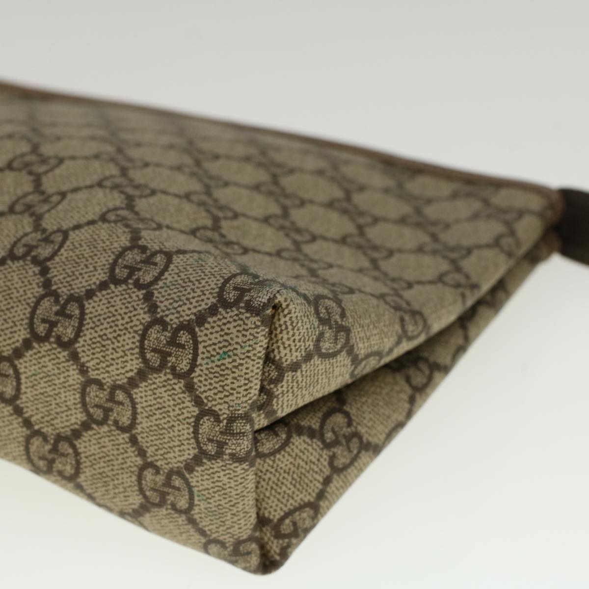 GUCCI GG Supreme Clutch Bag PVC Leather Beige 014 115 6088 4023 57228