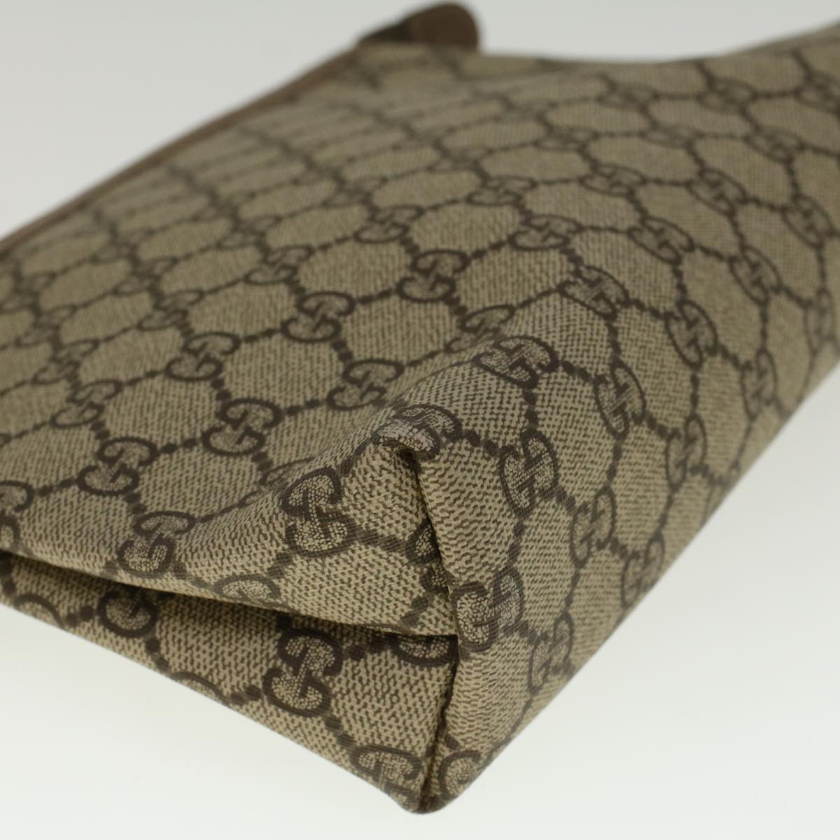 GUCCI GG Supreme Clutch Bag PVC Leather Beige 014 115 6088 4023 57228